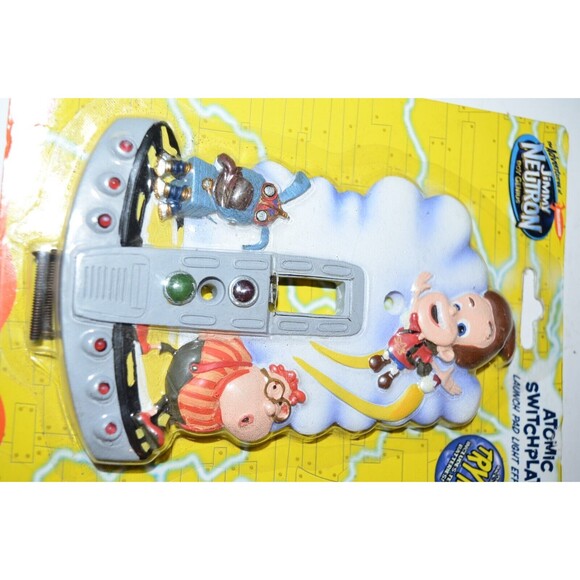 Jimmy Neutron Atomic Switch Plate Cover Launch Pad Light Effects Vtg NOS - Picture 7 of 8
